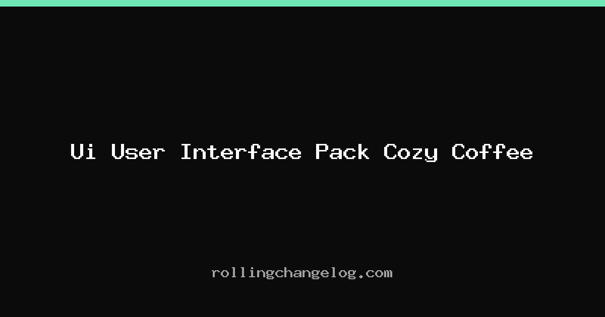 Ui User Interface Pack Cozy Coffee cover