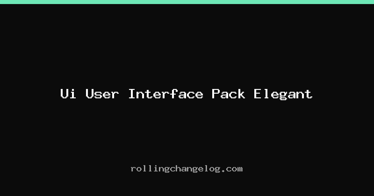 Ui User Interface Pack Elegant cover