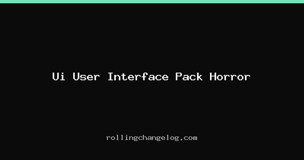 Ui User Interface Pack Horror cover