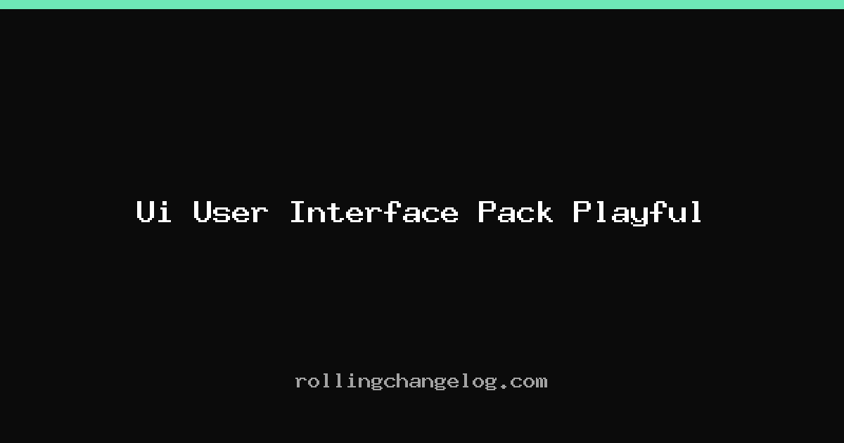 Ui User Interface Pack Playful cover