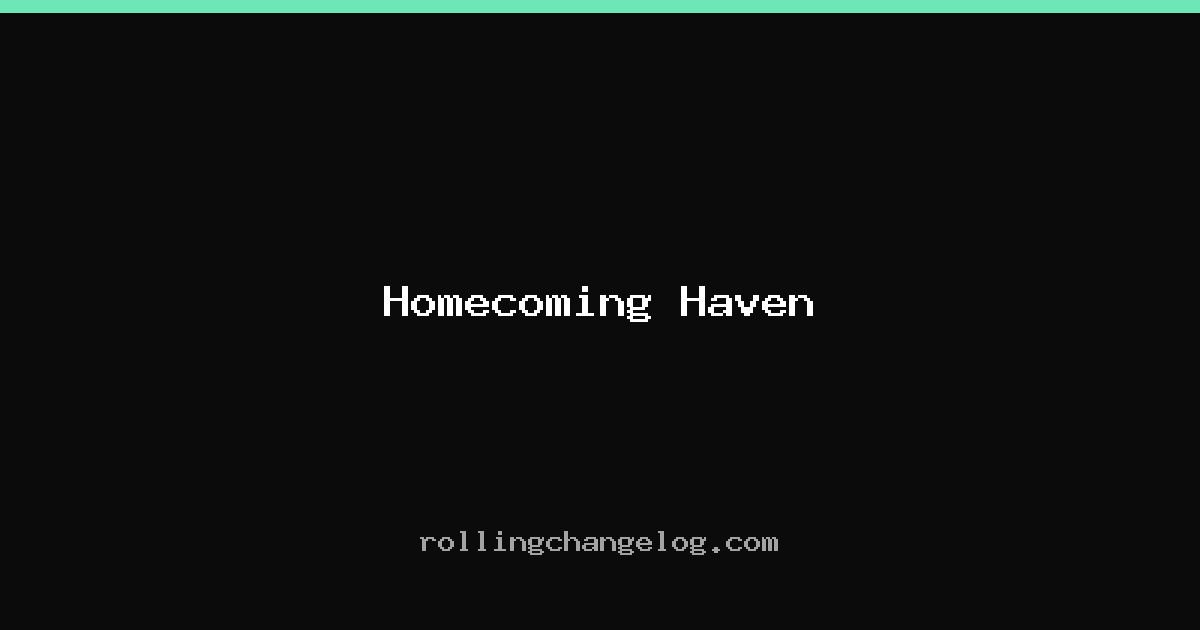 Homecoming Haven cover