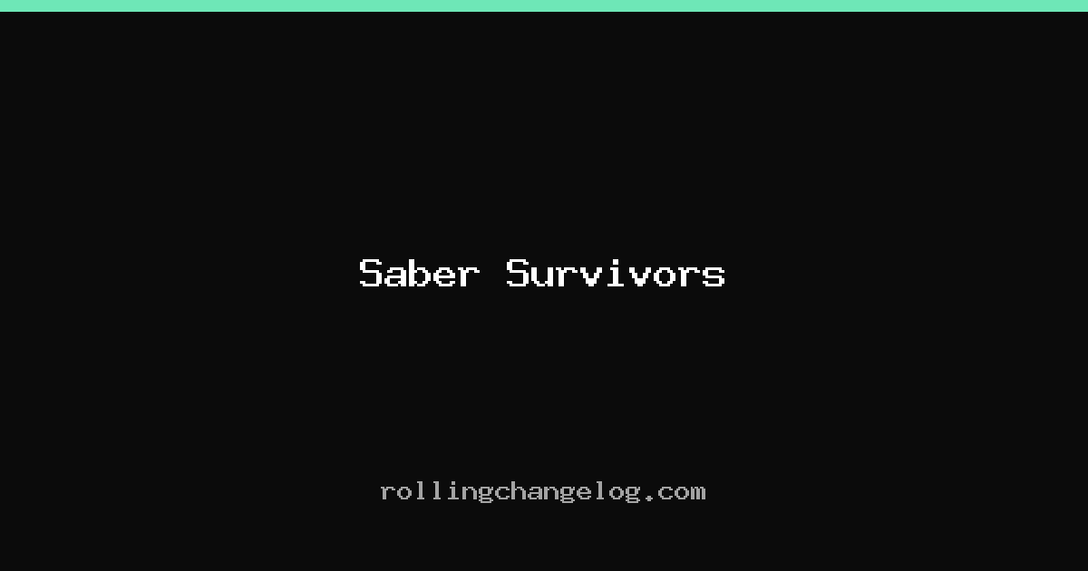 Saber Survivors cover