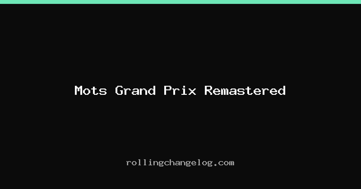 Mots Grand Prix Remastered cover