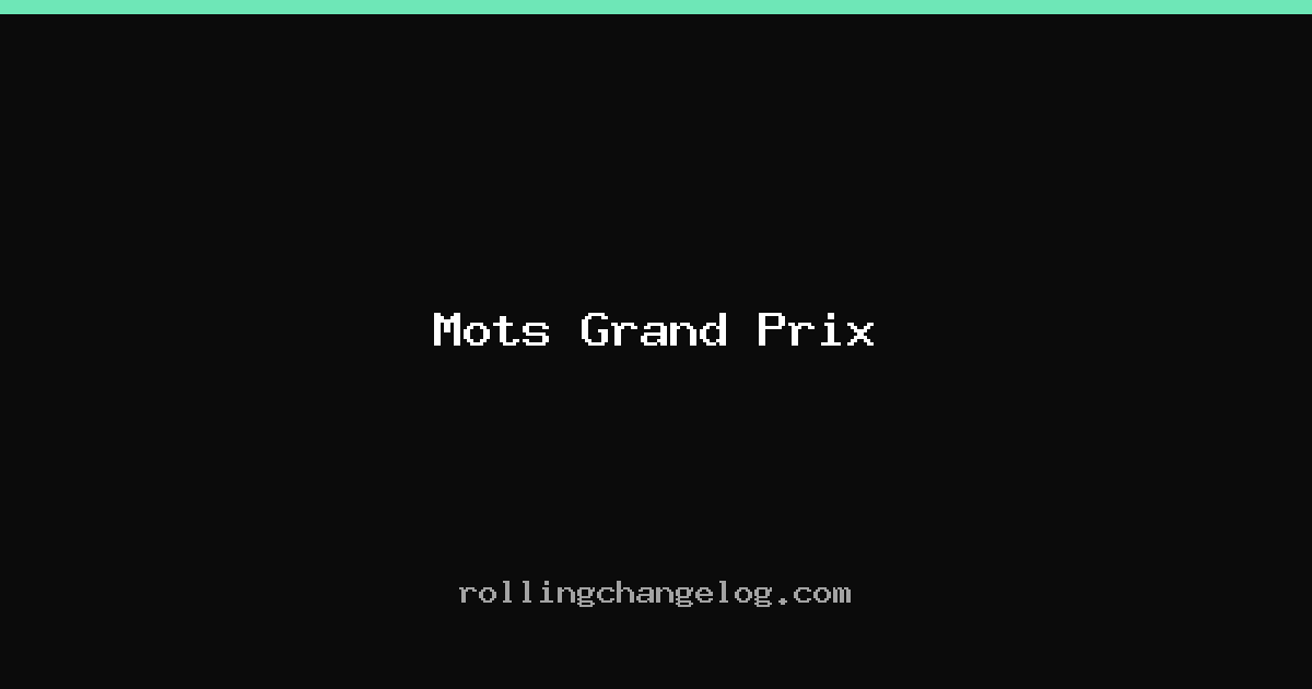 Mots Grand Prix cover