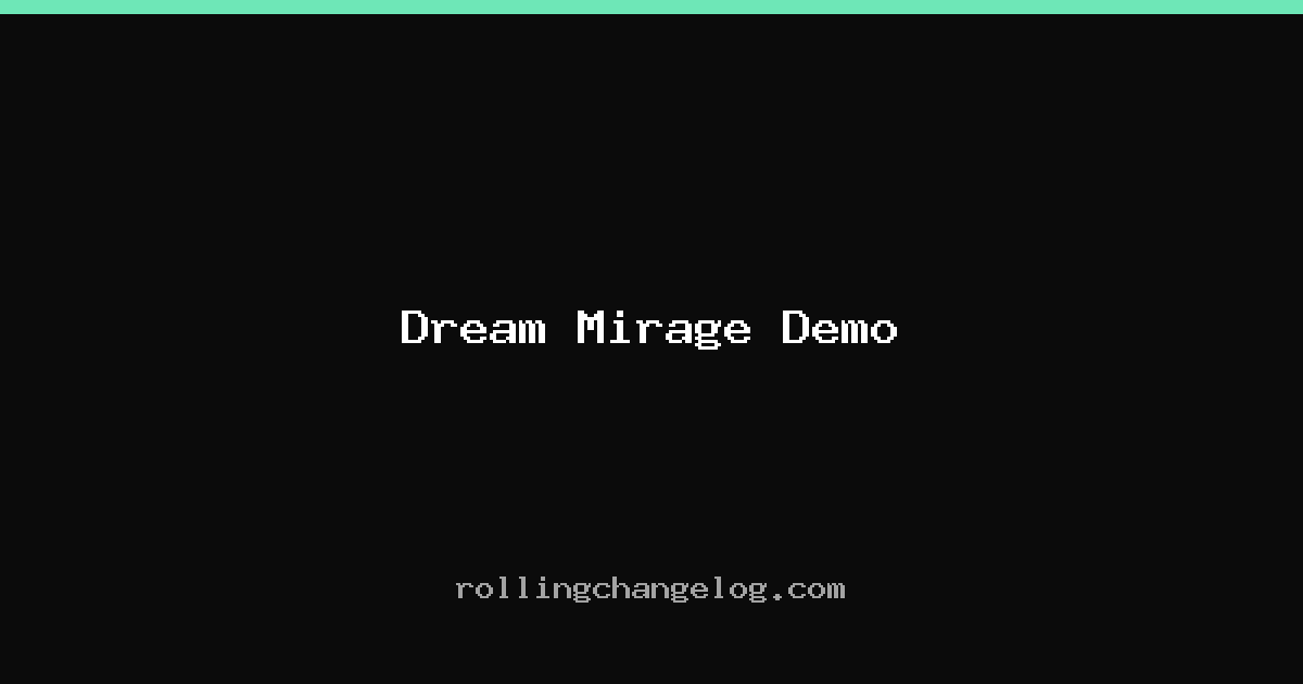 Dream Mirage Demo cover