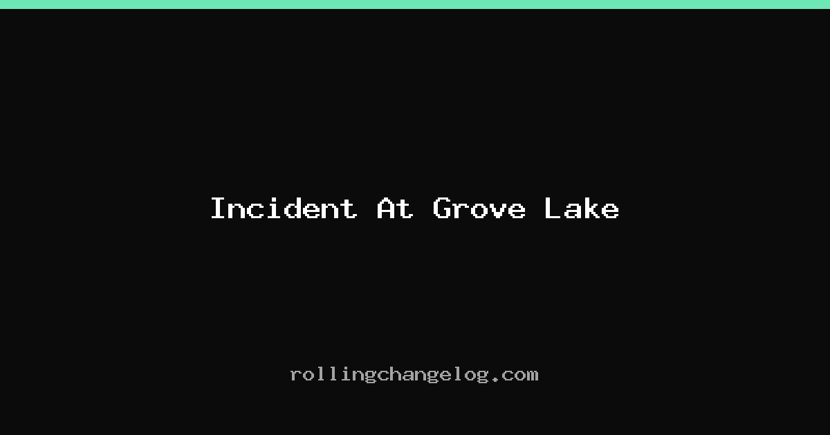Incident At Grove Lake cover