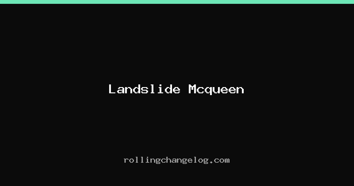 Landslide Mcqueen cover
