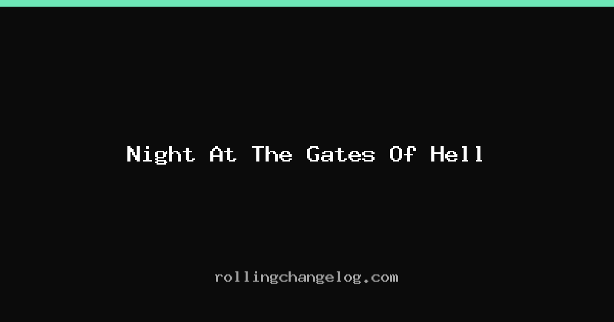 Night At The Gates Of Hell cover