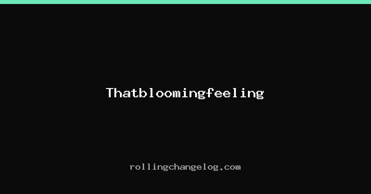 Thatbloomingfeeling cover