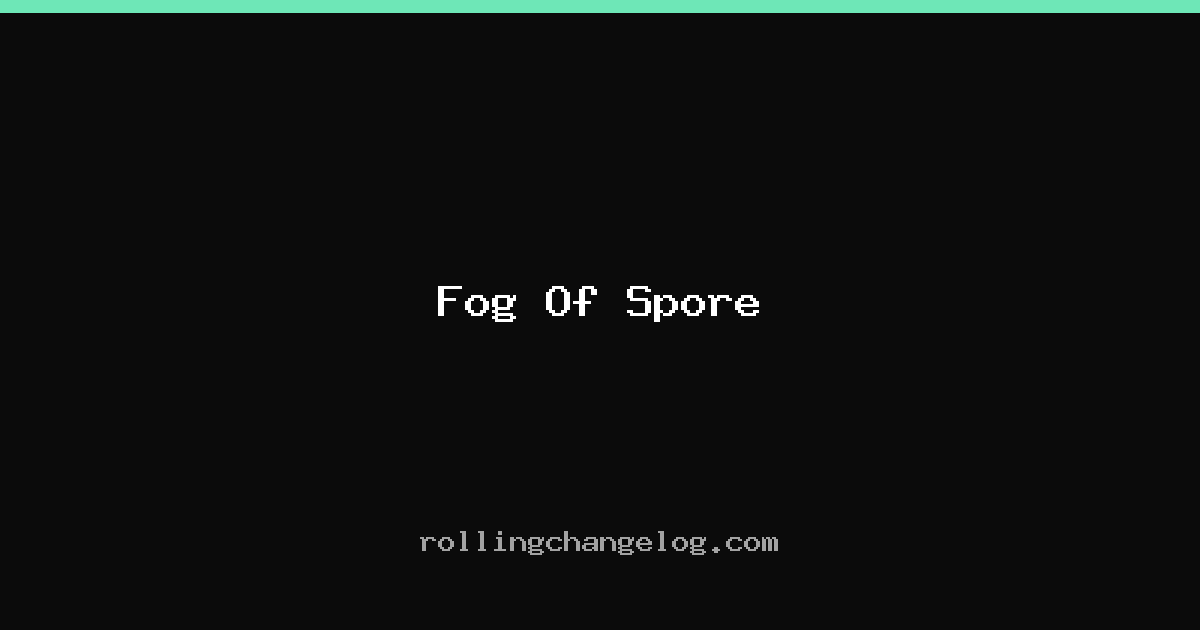Fog Of Spore cover
