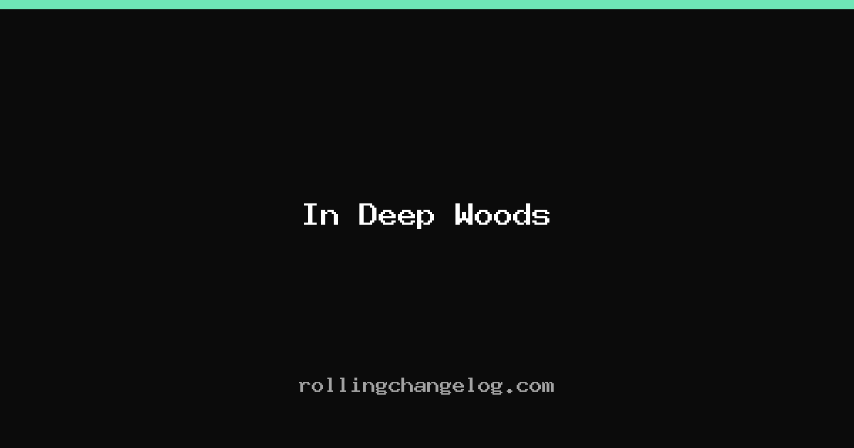 In Deep Woods cover