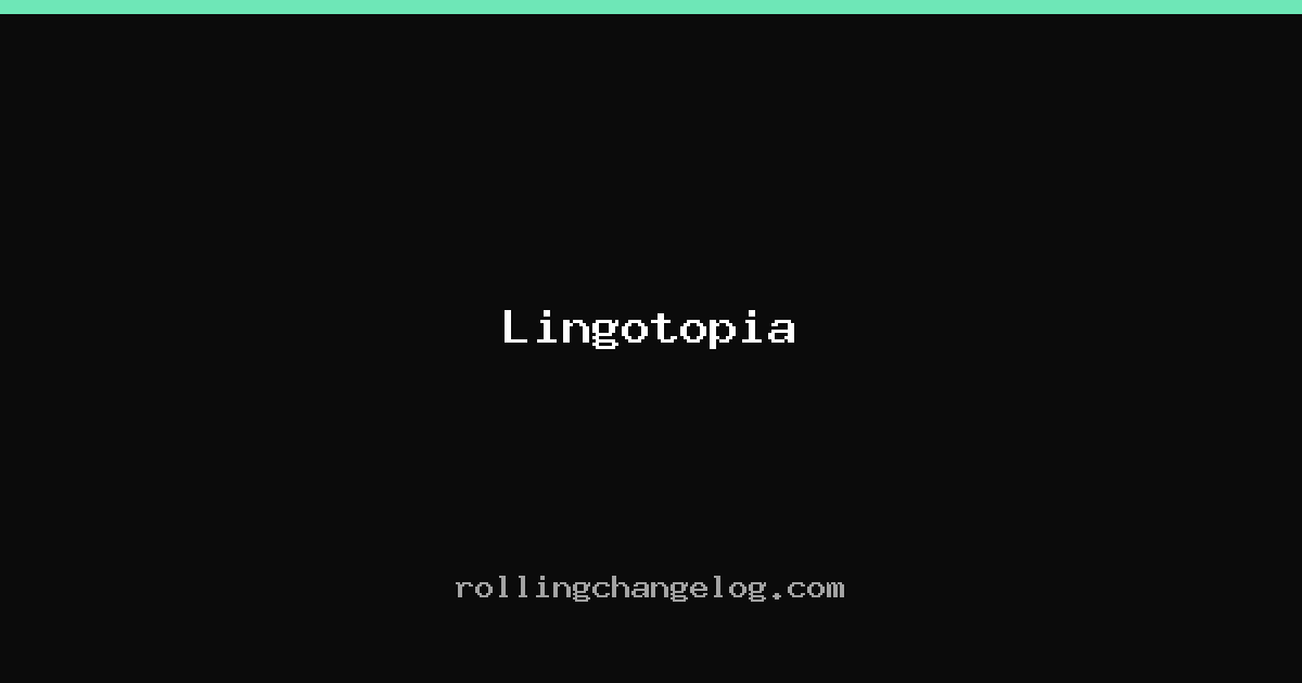 Lingotopia cover