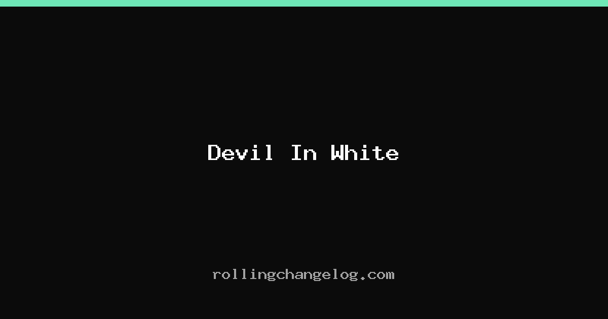 Devil In White cover