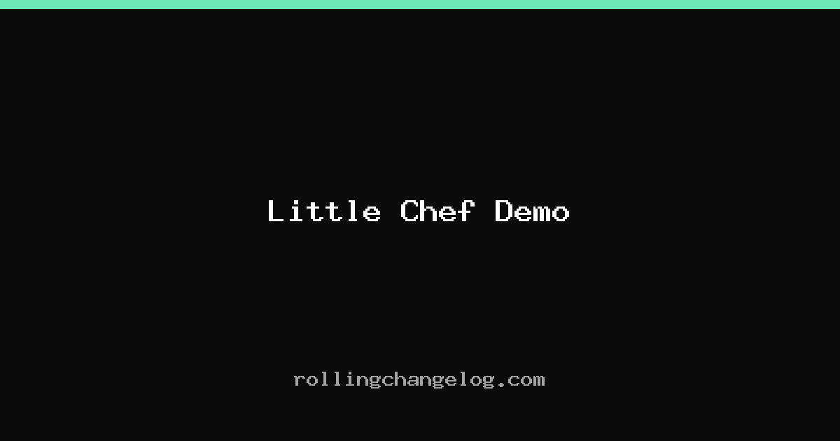 Little Chef Demo cover