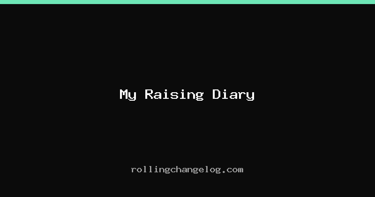 My Raising Diary cover