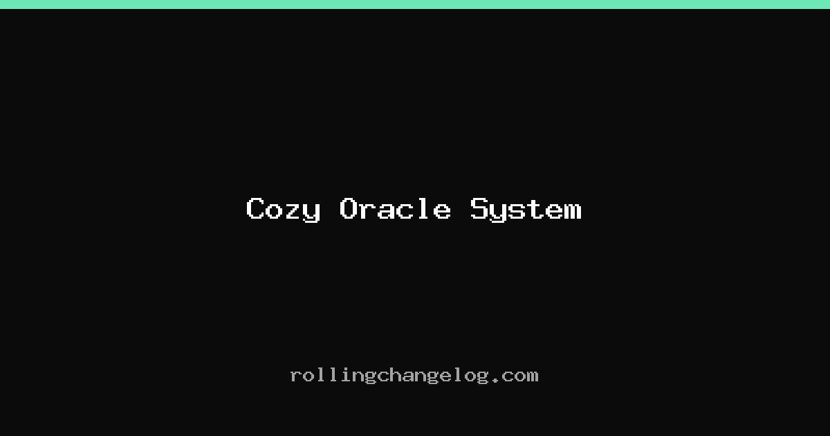 Cozy Oracle System cover
