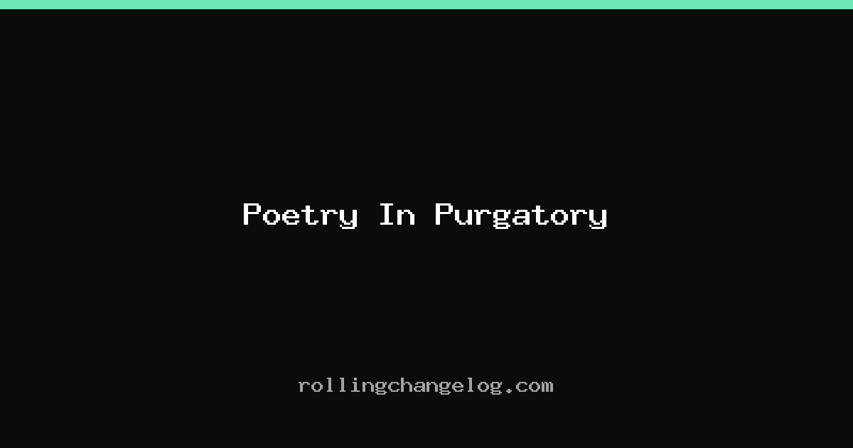 Poetry In Purgatory cover