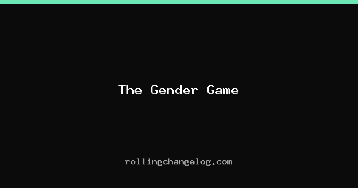 The Gender Game cover