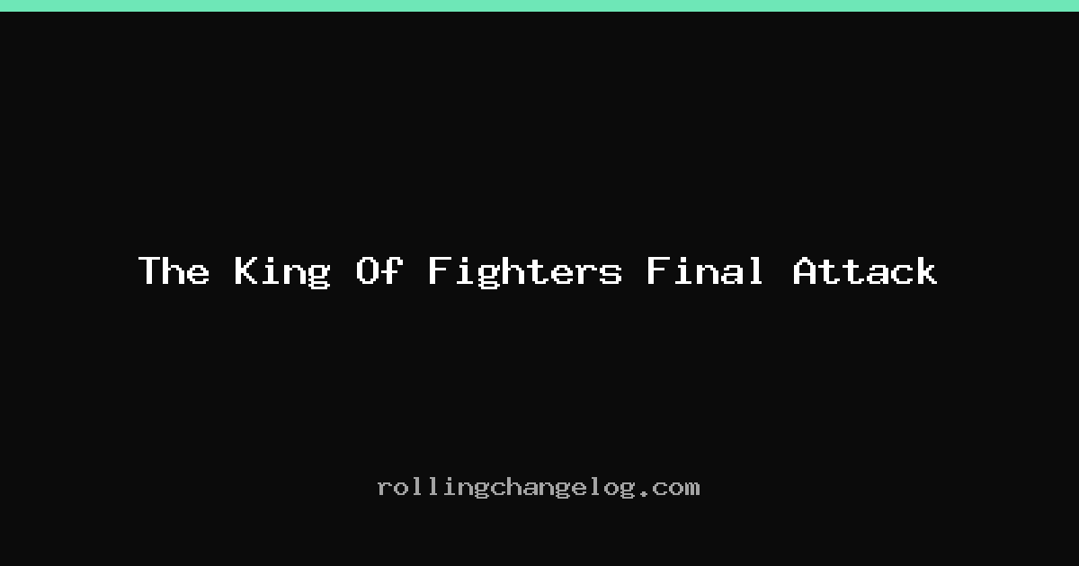 The King Of Fighters Final Attack cover