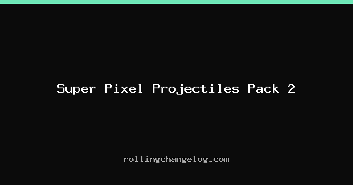 Super Pixel Projectiles Pack 2 cover