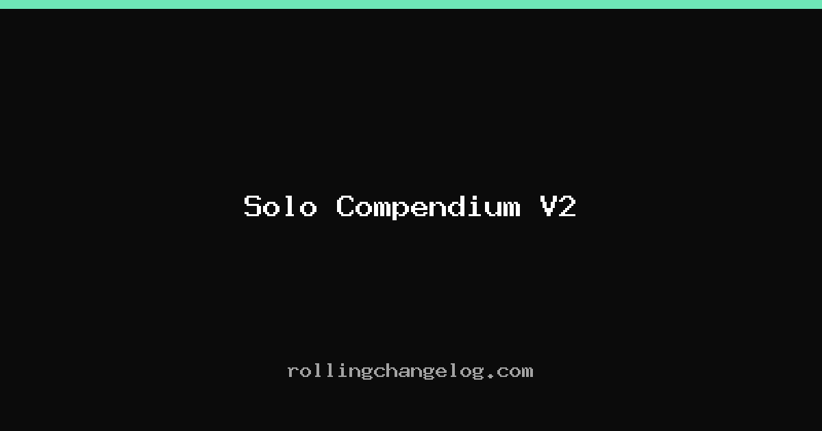 Solo Compendium V2 cover