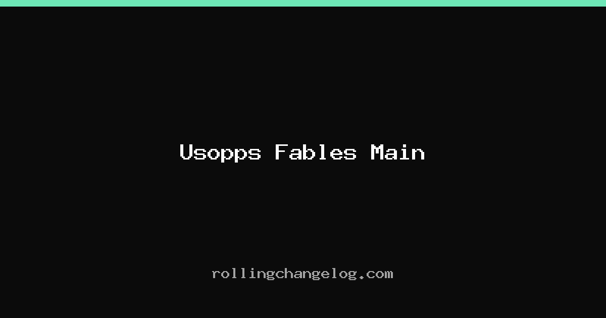 Usopps Fables Main cover