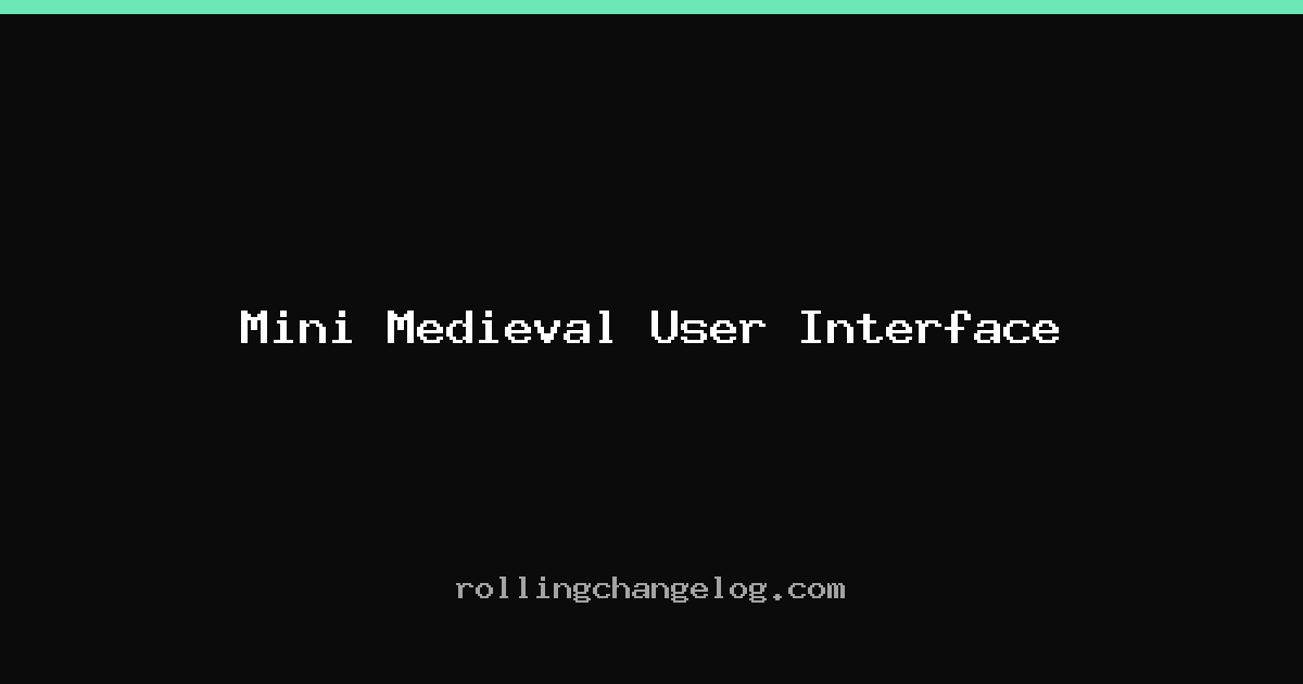 Mini Medieval User Interface cover