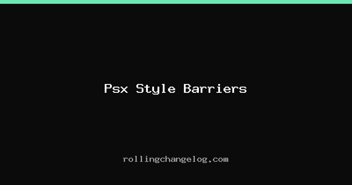 Psx Style Barriers cover