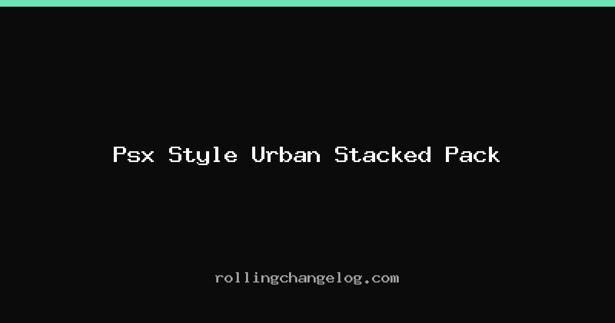 Psx Style Urban Stacked Pack cover
