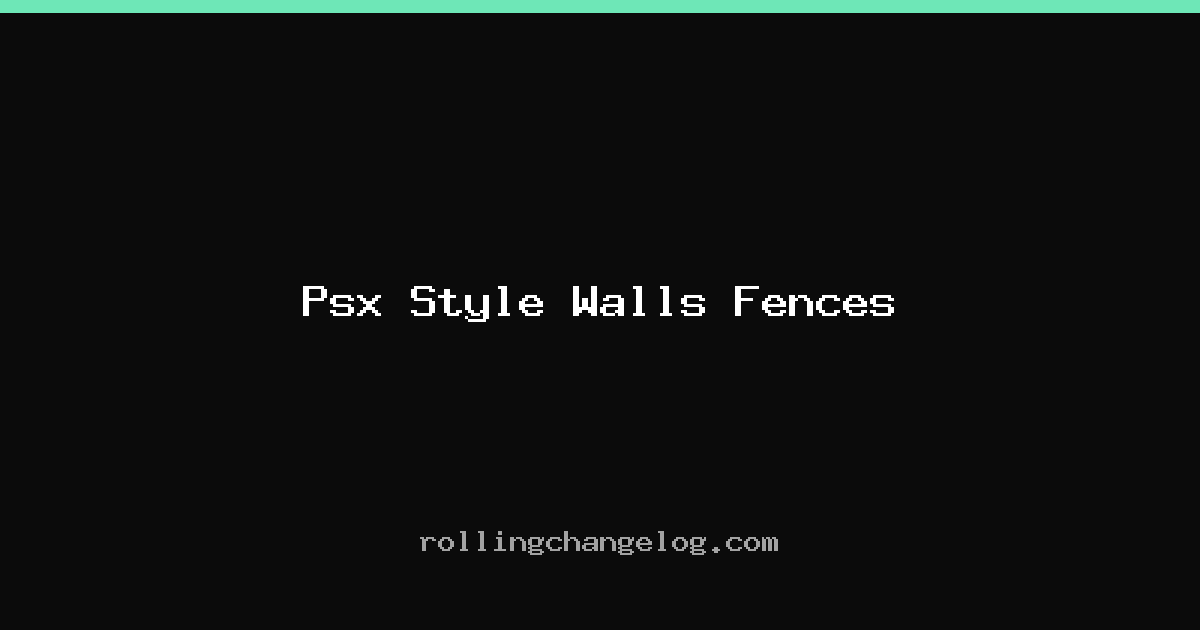 Psx Style Walls Fences cover