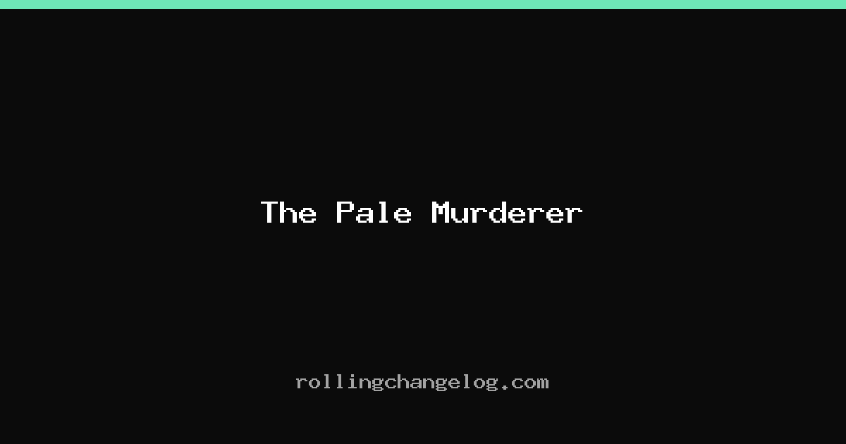 The Pale Murderer cover