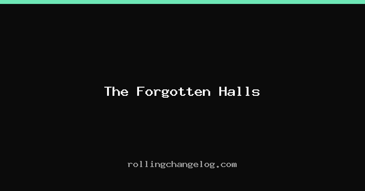 The Forgotten Halls cover