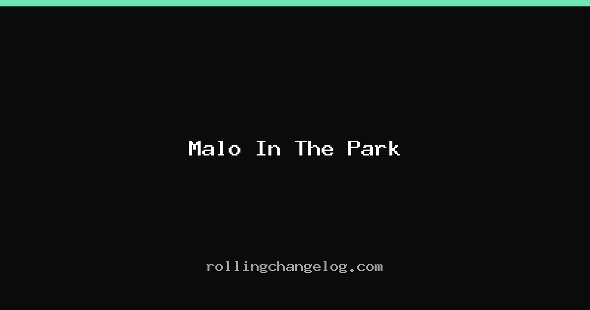 Malo In The Park cover
