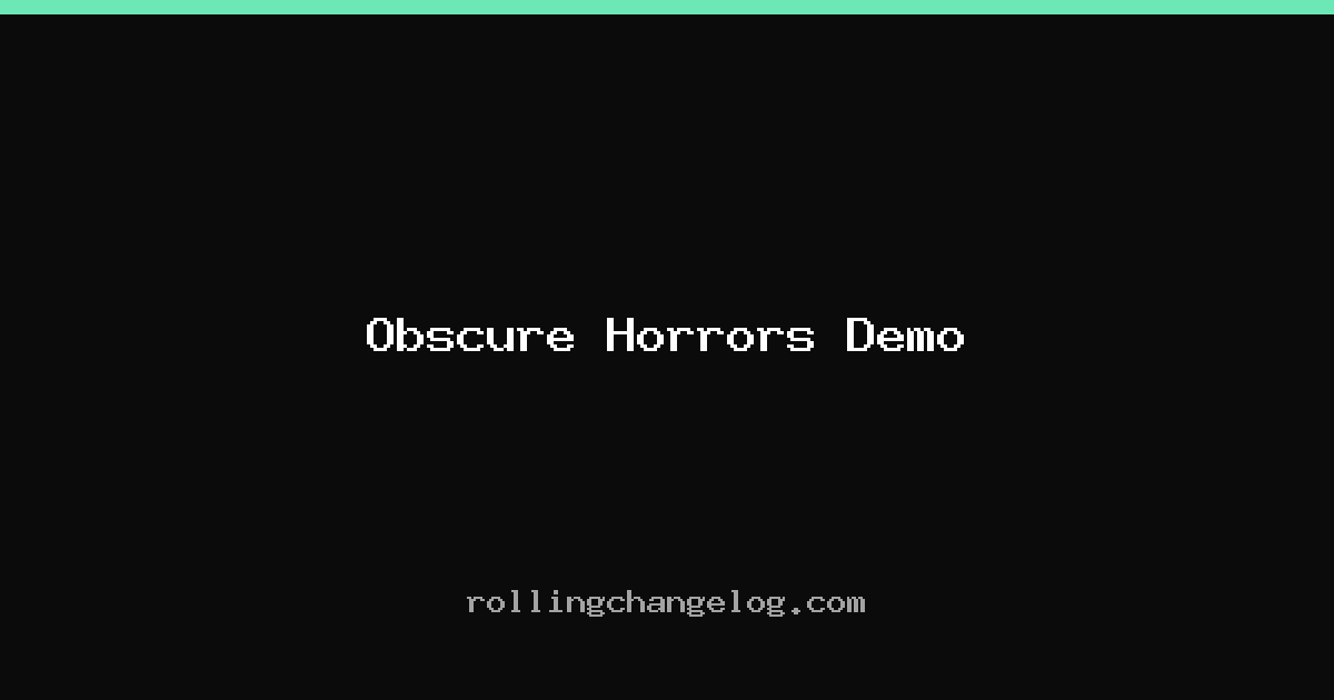 Obscure Horrors Demo cover
