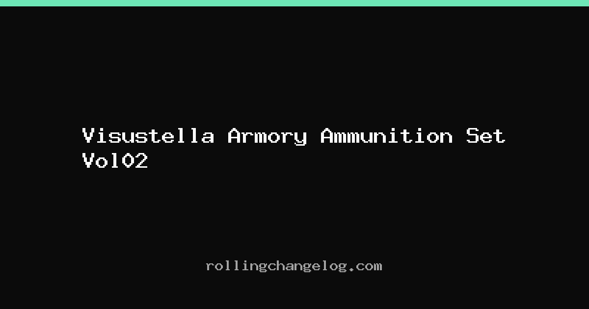Visustella Armory Ammunition Set Vol02 cover