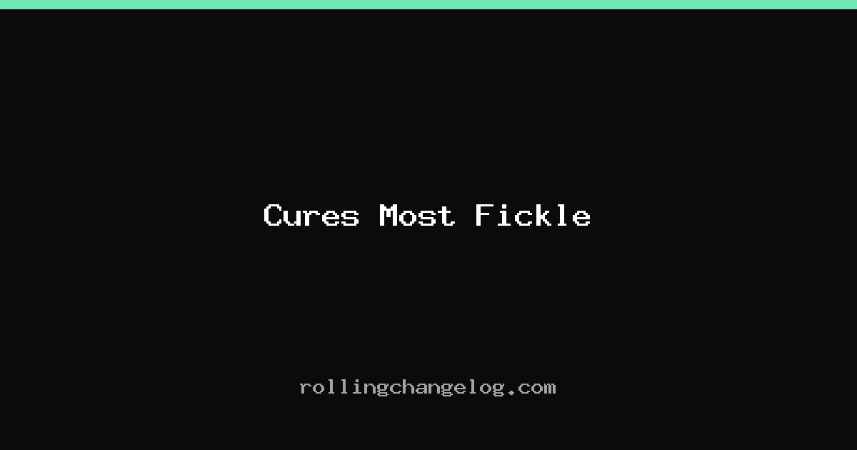 Cures Most Fickle cover