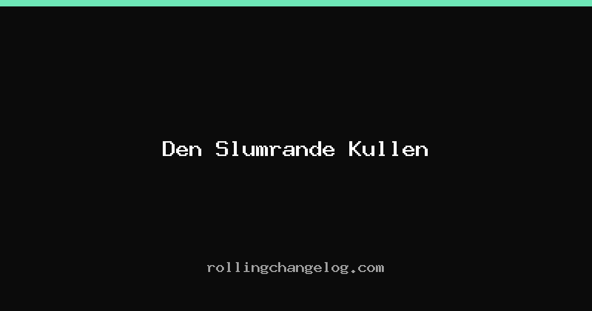 Den Slumrande Kullen cover