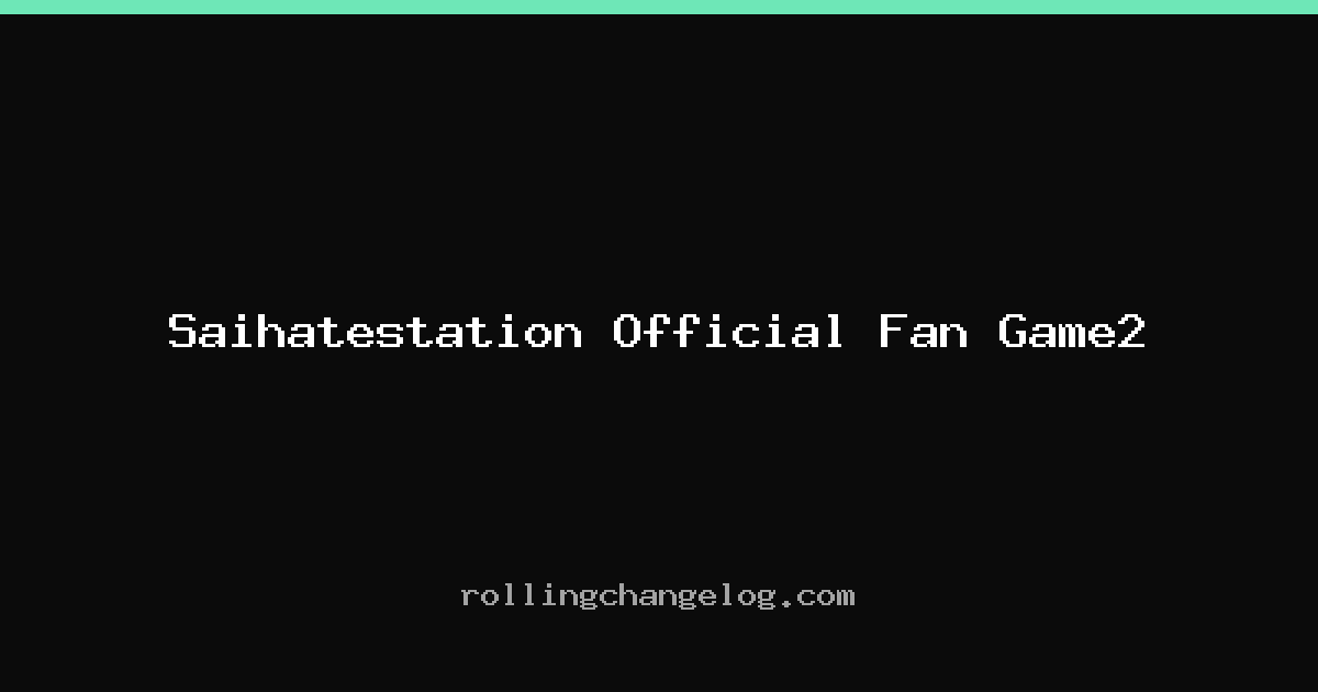 Saihatestation Official Fan Game2 cover