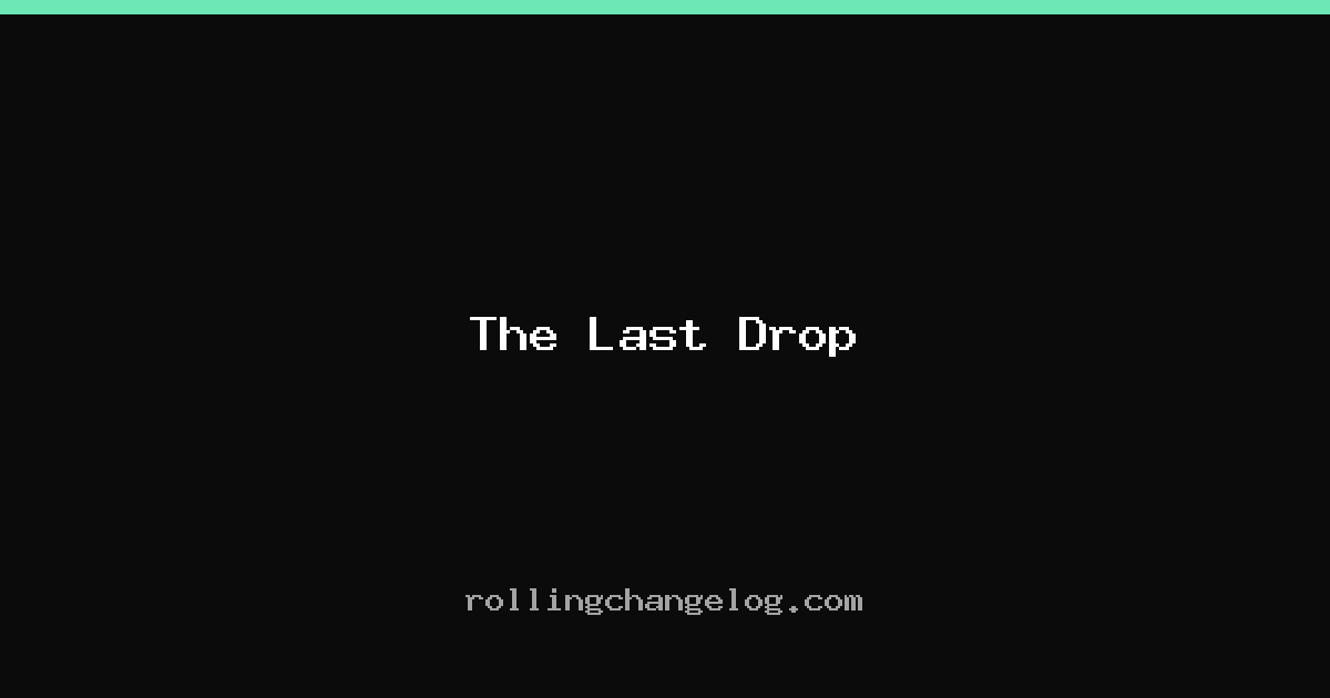 The Last Drop cover