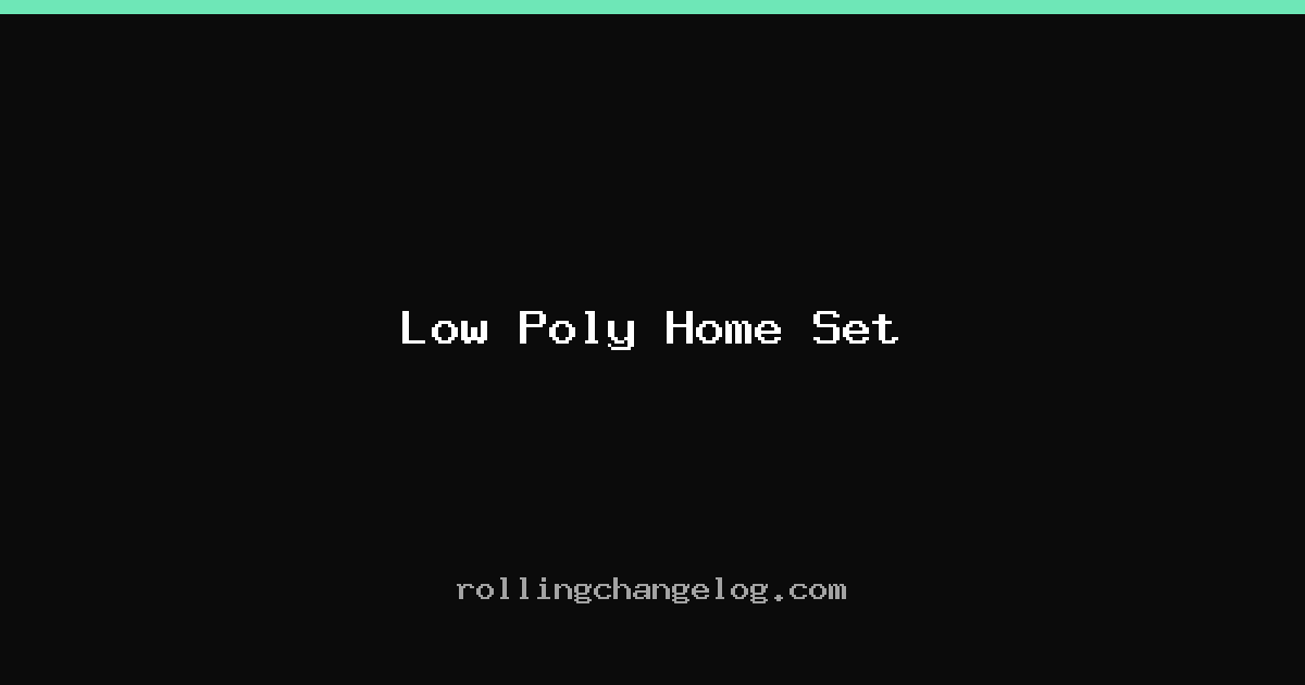 Low Poly Home Set cover