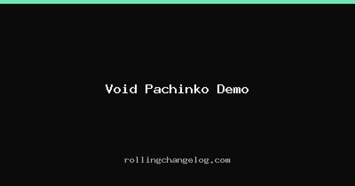 Void Pachinko Demo cover