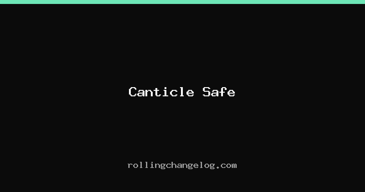 Canticle Safe cover