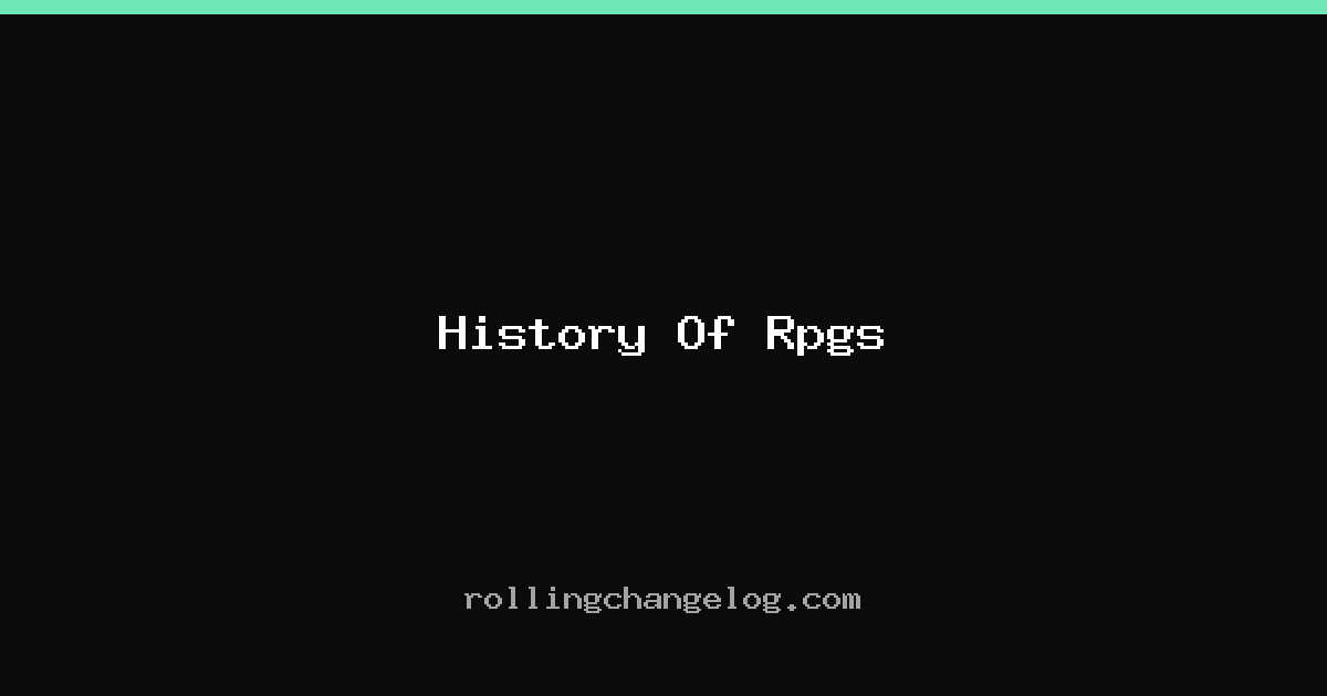 History Of Rpgs cover