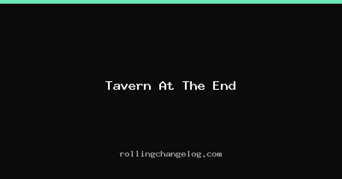 Tavern At The End cover