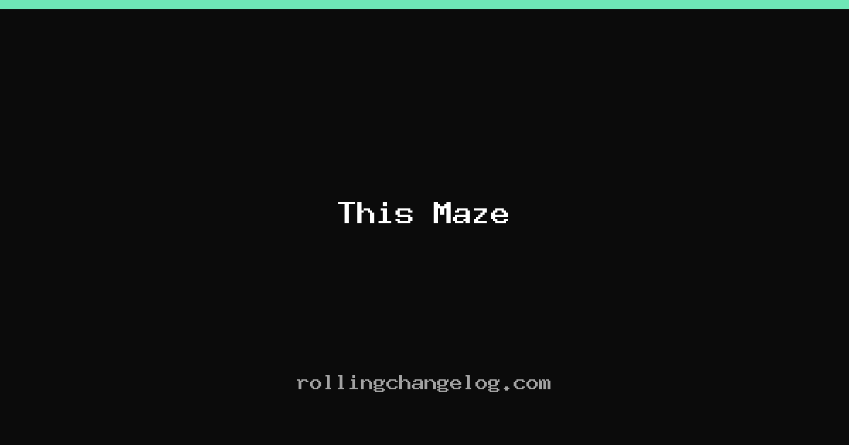 This Maze cover