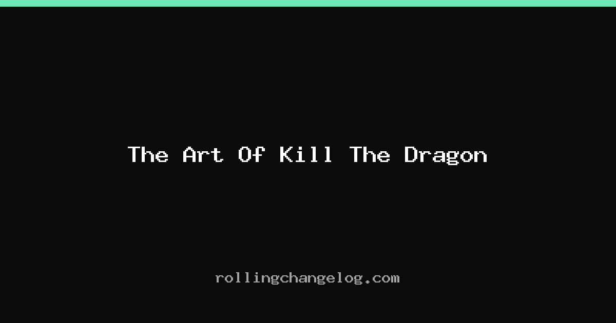 The Art Of Kill The Dragon cover