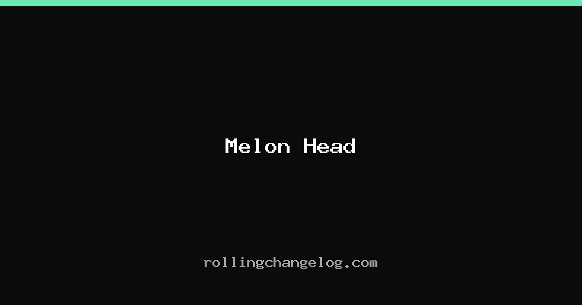 Melon Head cover