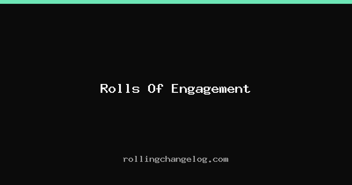 Rolls Of Engagement cover