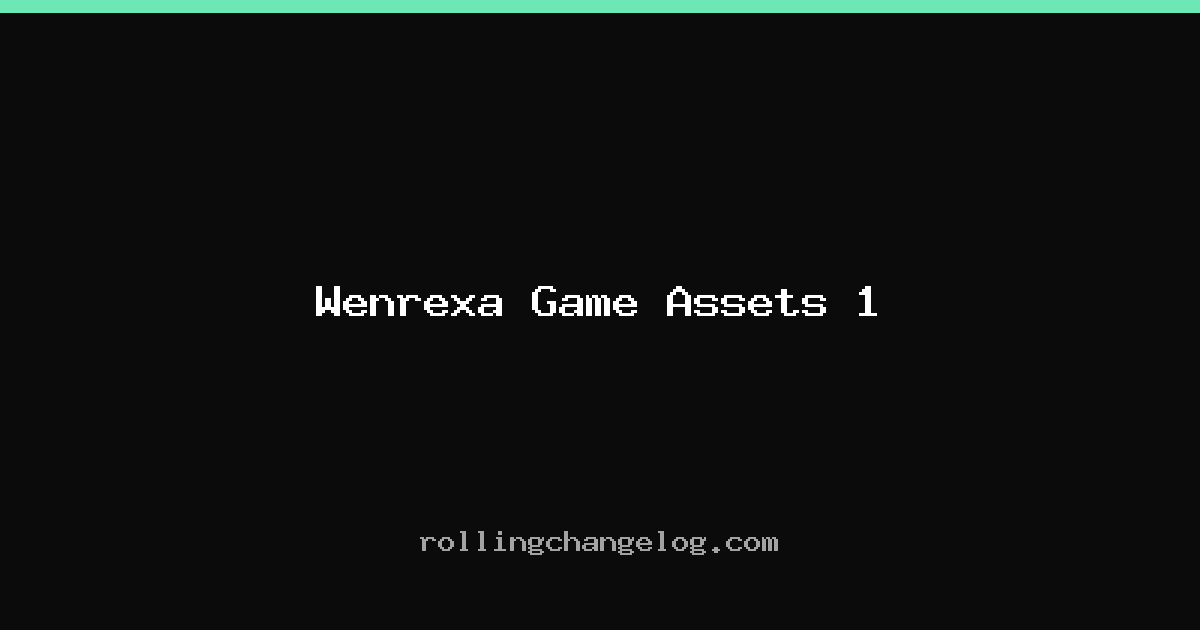 Wenrexa Game Assets 1 cover