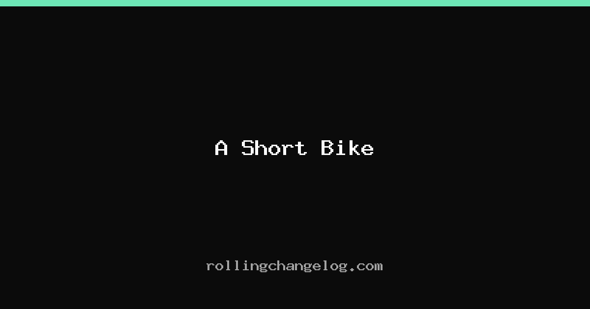 A Short Bike cover